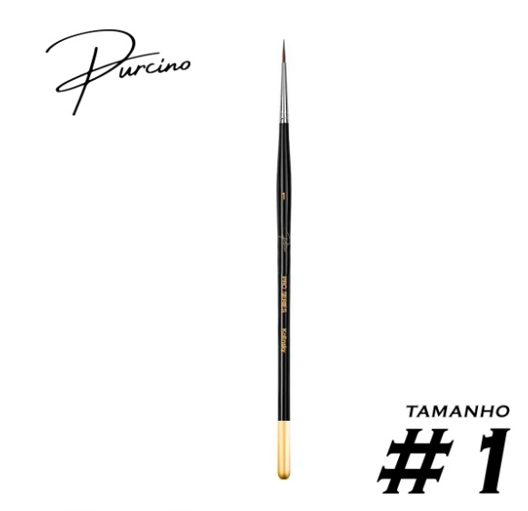 Pincel Purcino Tamanho #1 - Pro Series - Kolinsky