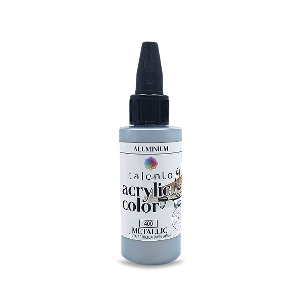 Tinta Acrílica Talento Metálica Aluminium - 30ML