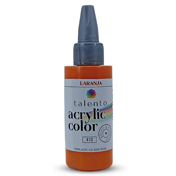Tinta Acrílica Talento Metálica Laranja- 30ML