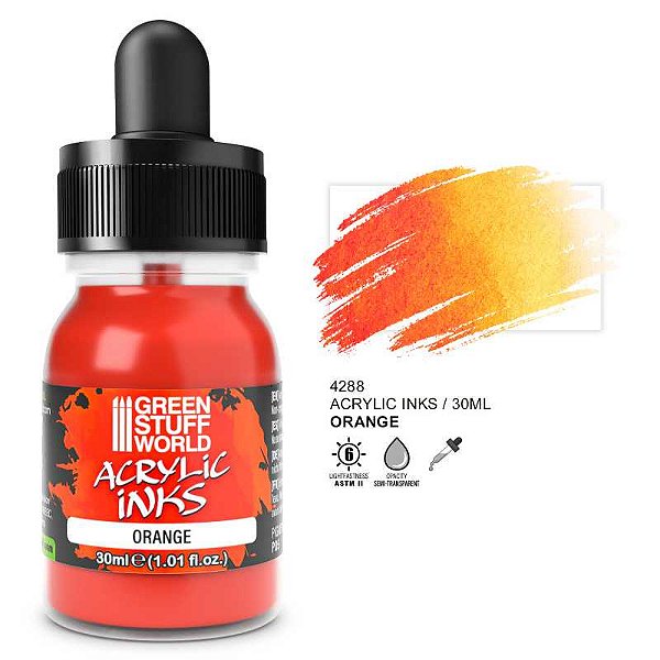Acrylic Ink Opaque- Orange