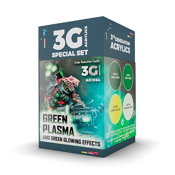 Wargame Color Set. Green Plasma And Glowing Effects.