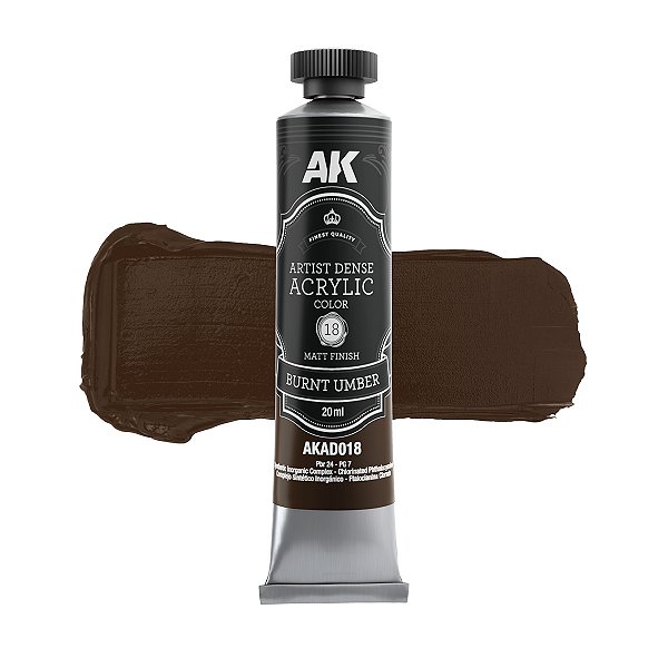 Burnt Umber - Artistic Dense Acrylic Color
