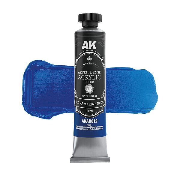 Ultramarine Blue AK Interactive Artistic Dense Acrylic Color