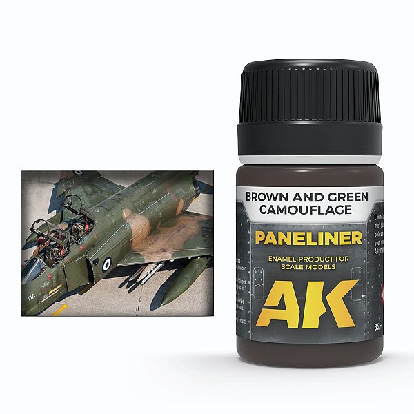 Paneliner For Brown And Green Camouflage