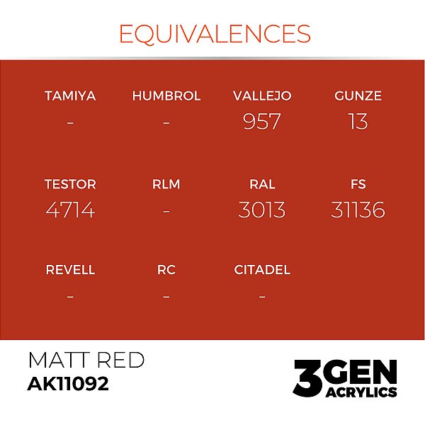 MATT RED – STANDARD