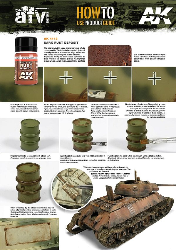 DARK RUST DEPOSITS