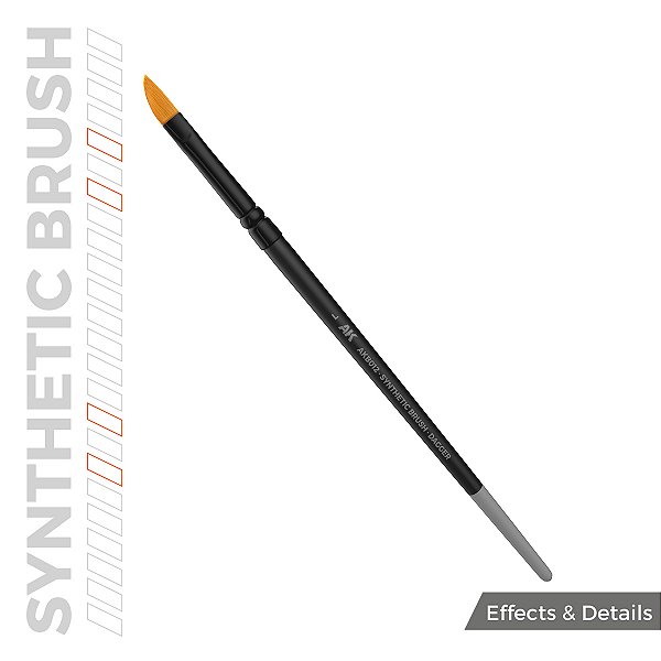 AK SYNTHETIC BRUSH - DAGGER L