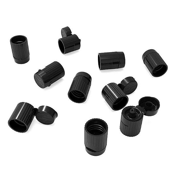 Flip-top dropper caps