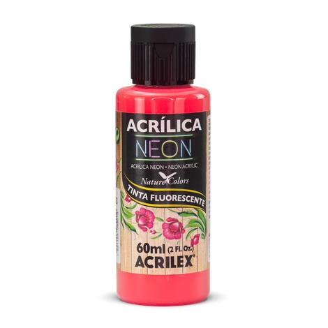 ACRILICA FOSCA NEON 60ML VERMELHO