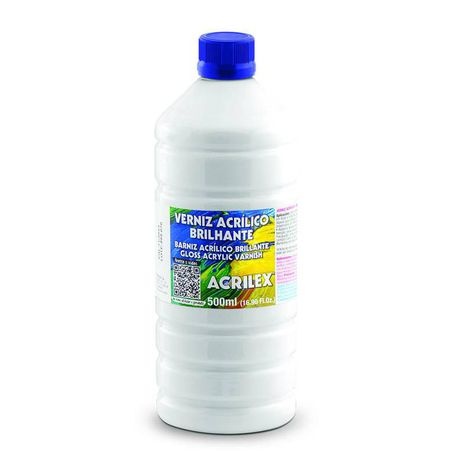 VERNIZ ACRIL. BRIL.-PET/500ML SEM COR