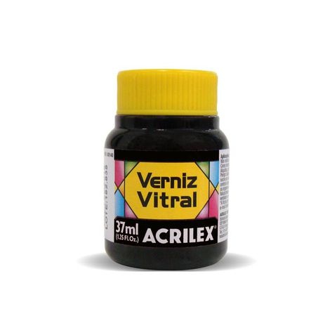 VERNIZ VITRAL/37ML PRETO