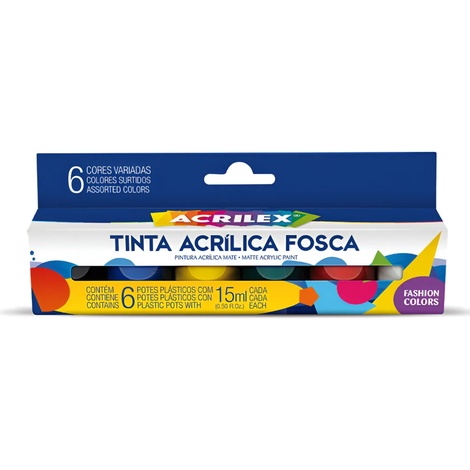 ACRILICA FOSCA CONJUNTO C/6 SEM COR