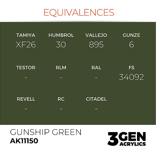 GUNSHIP GREEN – STANDARD