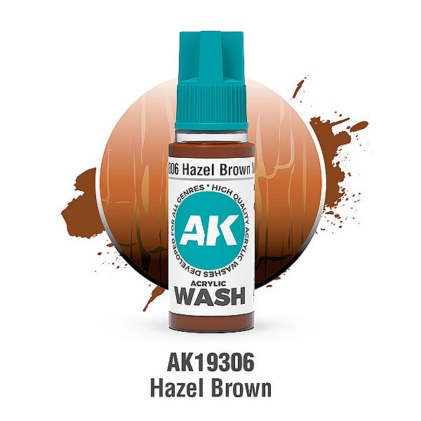 Hazel Brown - Acrylic Wash
