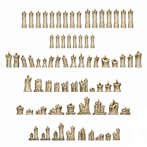 Resin Candles — 70 pieces — 1:48 to 1:35