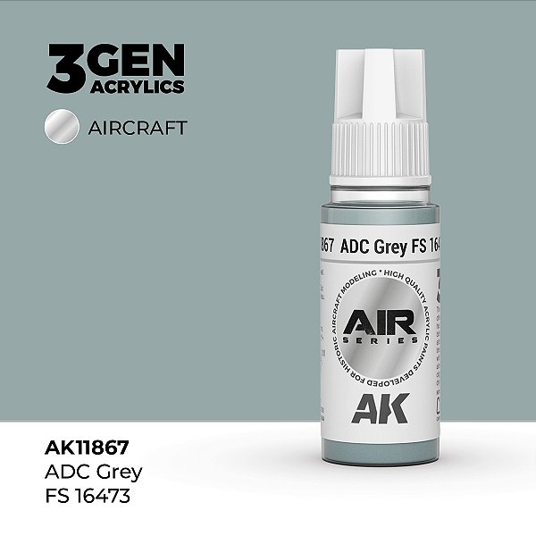 Tinta Acrílica AK Interactive 3GEN AIR ADC Grey FS 16473 18ml