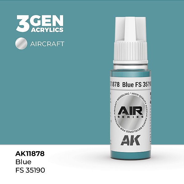 Tinta Acrílica AK Interactive 3GEN AIR Blue FS 35190 18ml