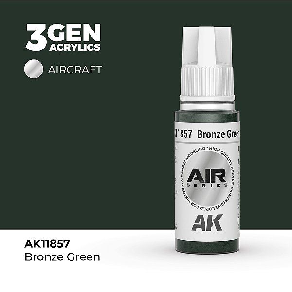 Tinta Acrílica AK Interactive 3GEN AIR Bronze Green 18ml