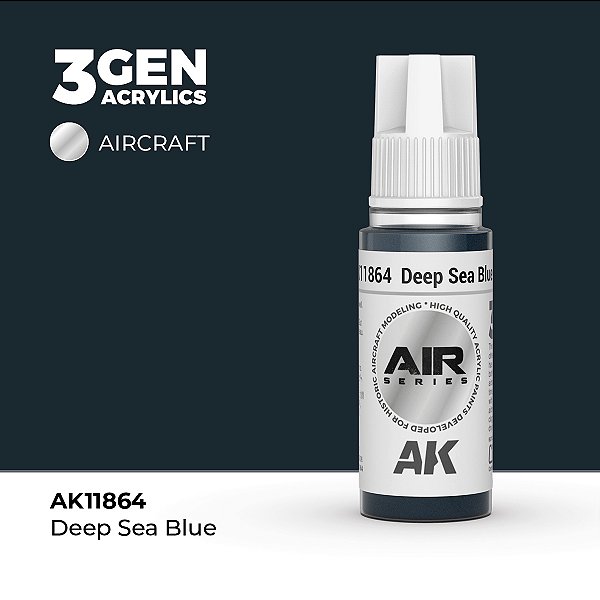 Tinta Acrílica AK Interactive 3GEN AIR Deep Sea Blue 18ml