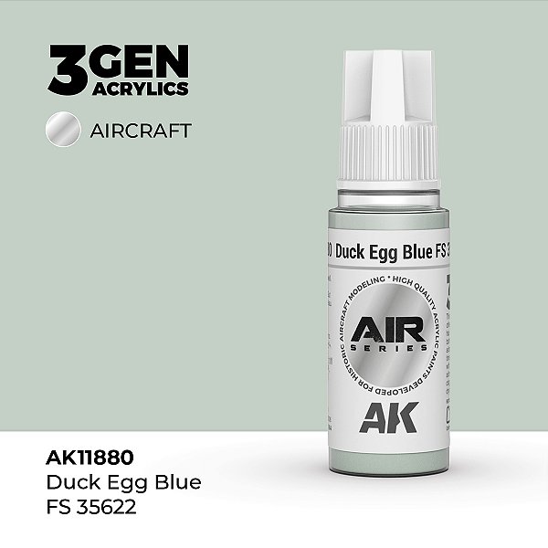 Tinta Acrílica AK Interactive 3GEN AIR Duck Egg Blue FS 35622 18ml
