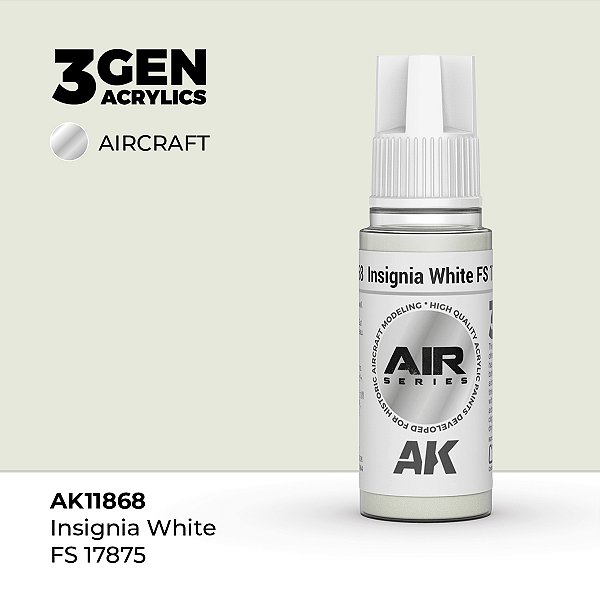Tinta Acrílica AK Interactive 3GEN AIR Insignia White FS 17875 18ml