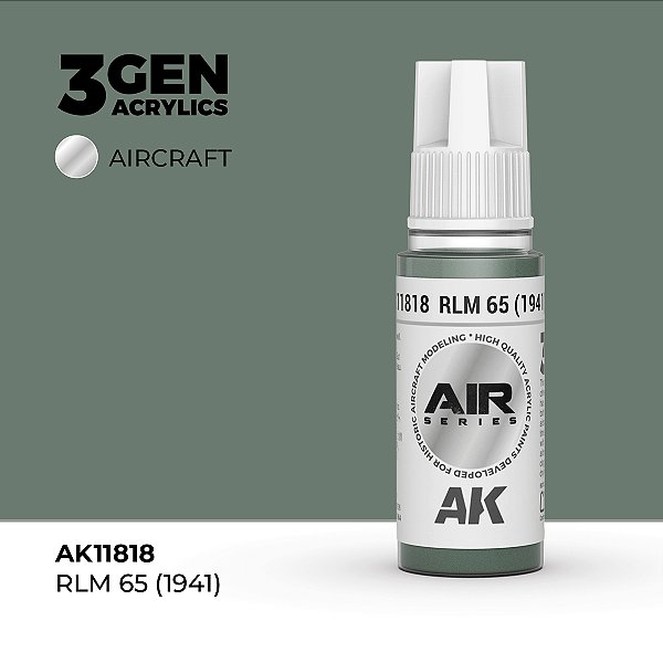 Tinta Acrílica AK Interactive 3GEN AIR RLM 65 (1941) 18ml
