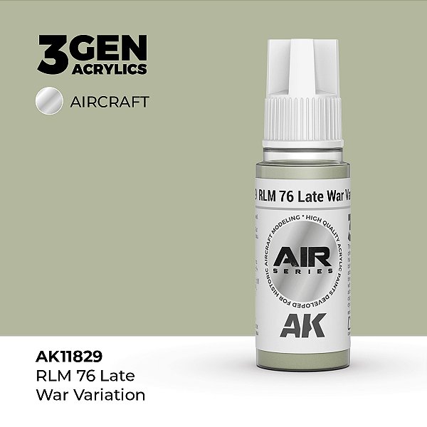 Tinta Acrílica AK Interactive 3GEN AIR RLM 76 Late War Variation 18ml