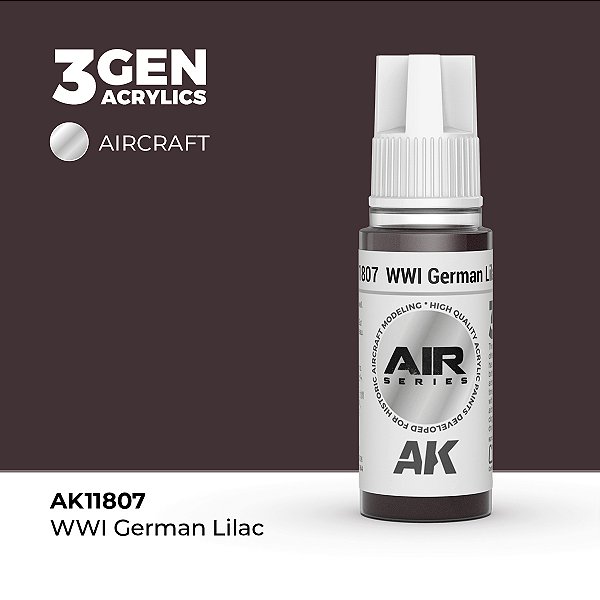 Tinta Acrílica AK Interactive 3GEN AIR WWI German Lilac 18ml