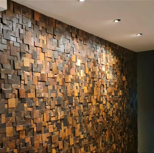Mosaico Pedra Ferro Placas 30x30 Telada