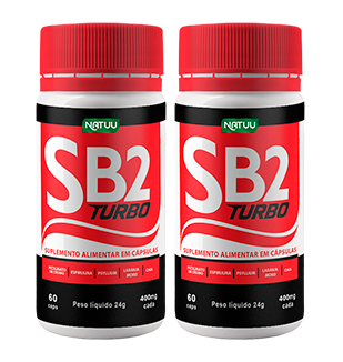 SB2 Turbo 60 Cápsulas | Kit de 2 Pote