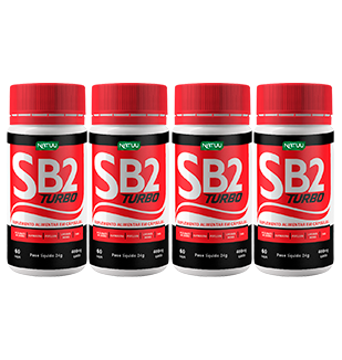 SB2 Turbo 60 Cápsulas | Kit de 4 Pote