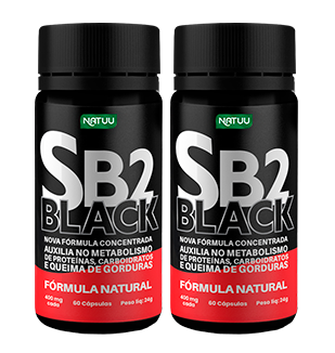 SB2 Black 60 Cápsulas 2 Potes