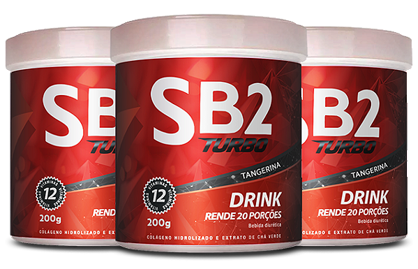 SB2 Drink Tangerina 200gr | Kit de 3 Pote