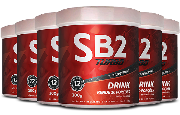 SB2 Drink Tangerina 200gr | Kit de 6 Pote