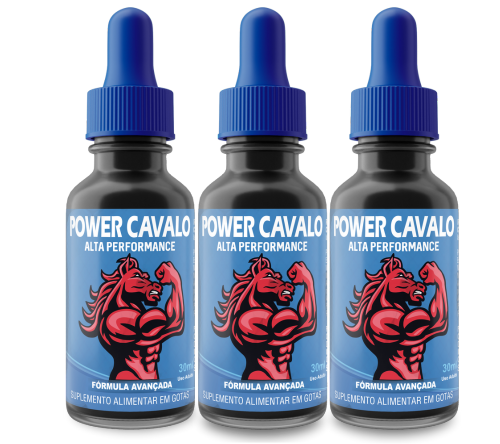 Power Cavalo Gotas 30ml | Kit 3 Frasco