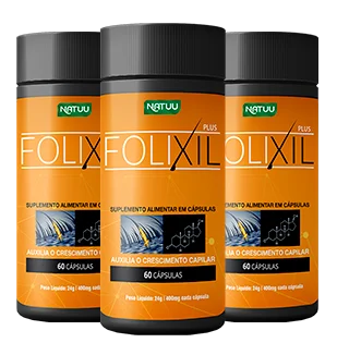 Folixil 60 Cápsulas | Kit 3 Potes
