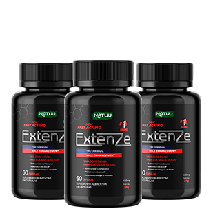 Extenze 60 Cápsulas | Kit 3 Potes