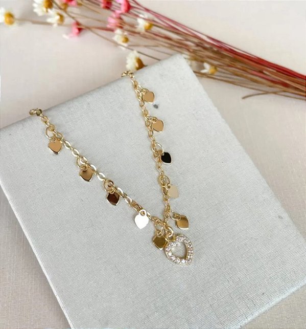 Tornozeleira de coração