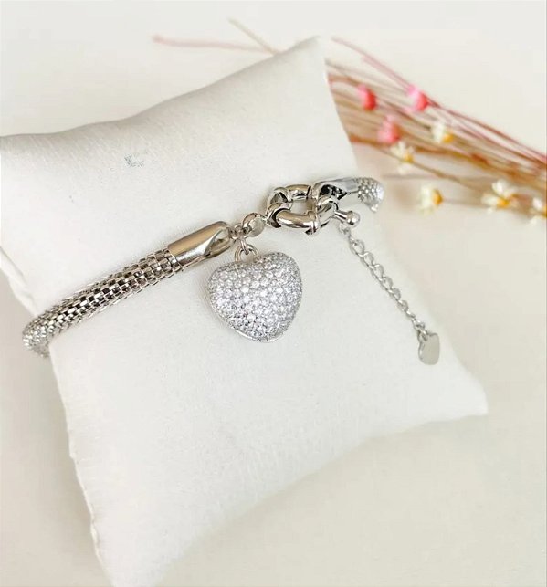 Pulseira de coração