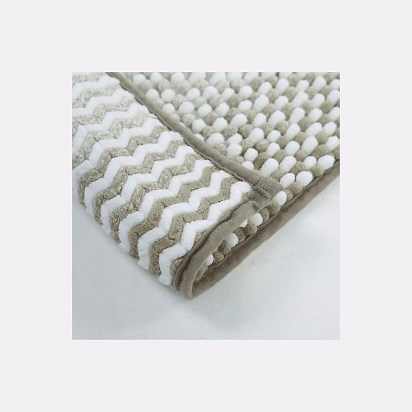 Tapete Shaggy Degrade Banheiro 40 x 60