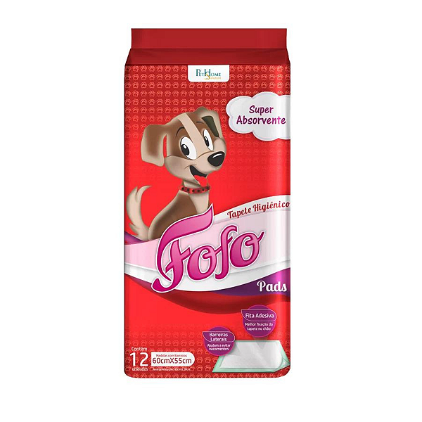 Tapete Higiênico Fofo Pads-12 Unidade