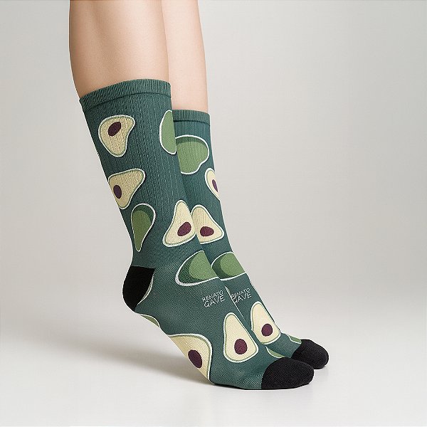 Meia Sublimada Unissex Abacate