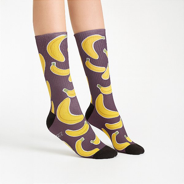 Meia Sublimada Unissex Banana