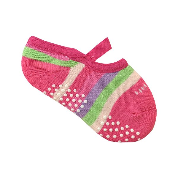 Meia com Antiderrapante Infantil | Listras