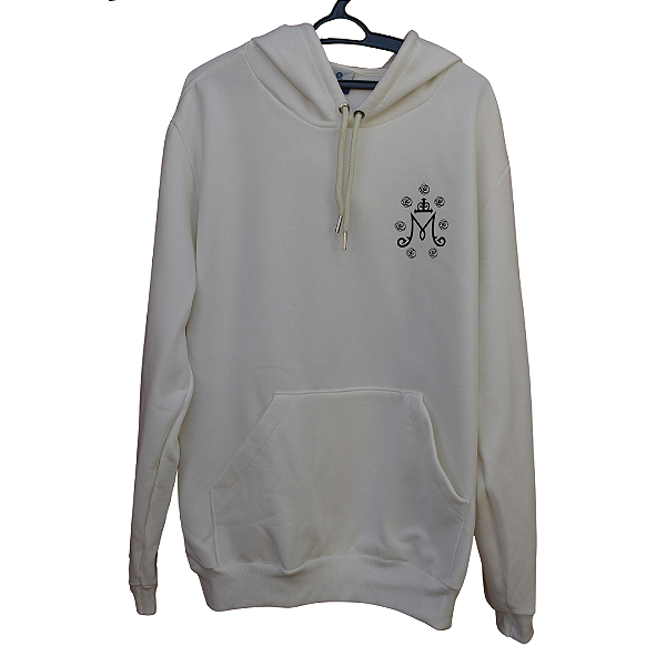 Moletom Virgem da Alegria Off-White - Com Capuz