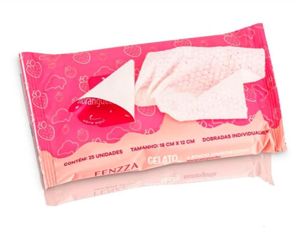 Lenço Umedecido- Fenzza - Moranguete Gelato Beauty