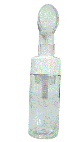 Frasco Pump Espumador Com Escova de Silicone