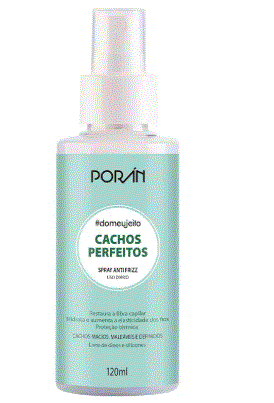 Cachos Perfeitos Spray Anti Frizz 120ml - Poran