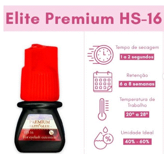 COLA PARA EXTENSÃO DE CILIOS- ELITE HS-16 3g/ml
