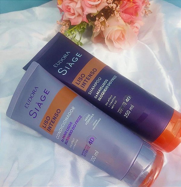 Kit Shampoo + Condicionador Eudora Siage - Liso Intenso
